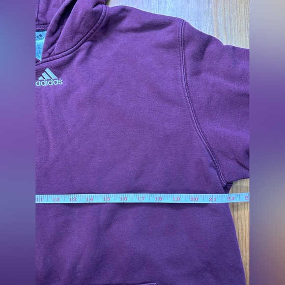 Adidas Purple Hoodie Sweater - Picture 4 of 5